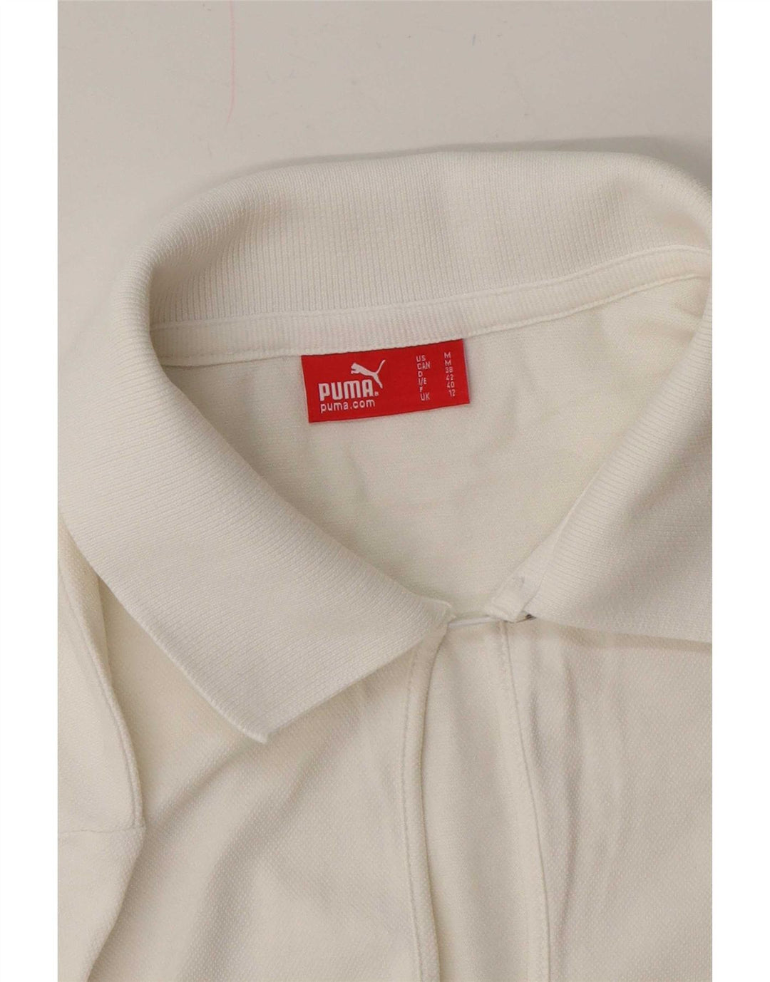 Puma Polo Femme UK 12 Medium Blanc