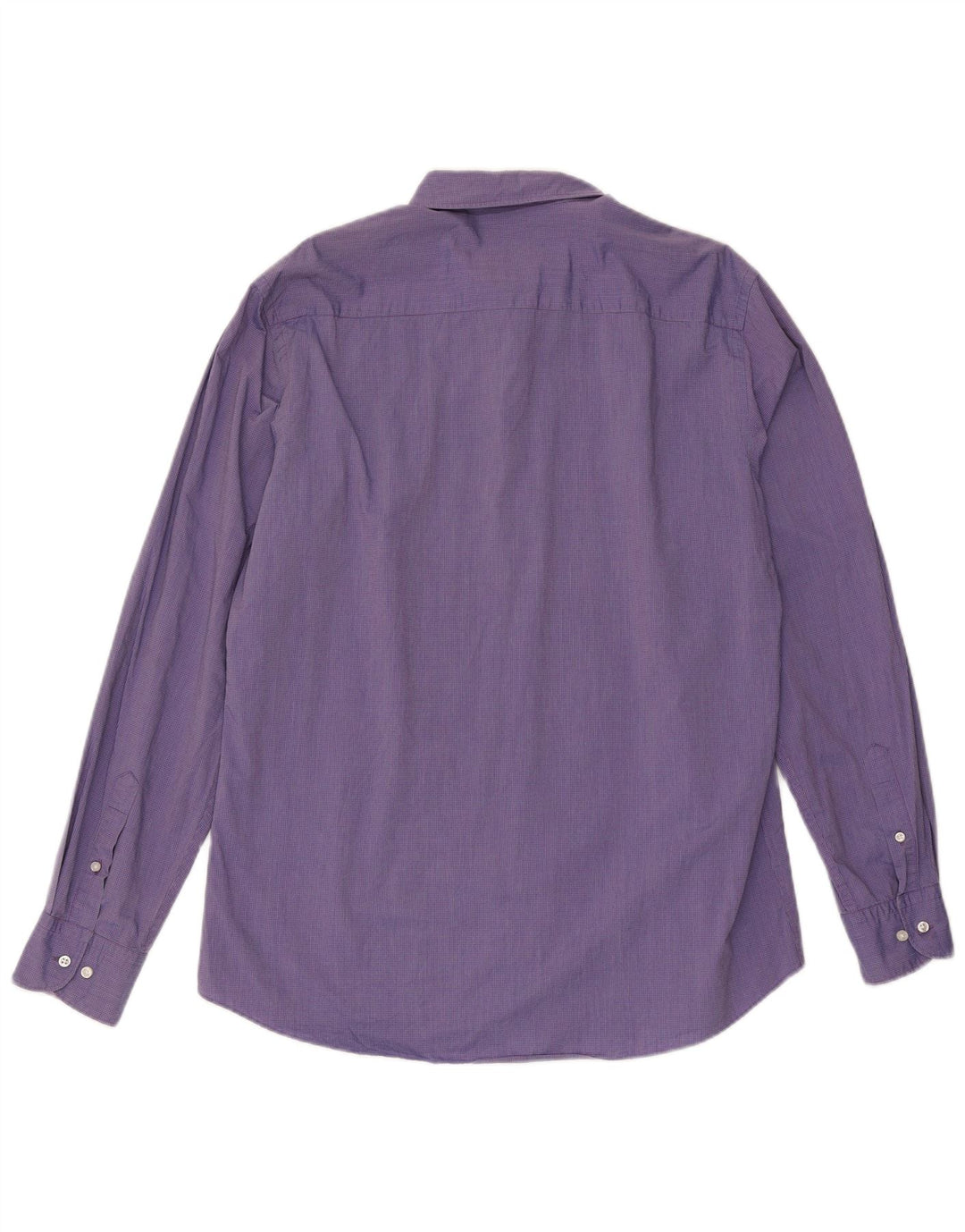 Massimo Dutti Chemise Slim Fit XL Violet Vichy pour Homme