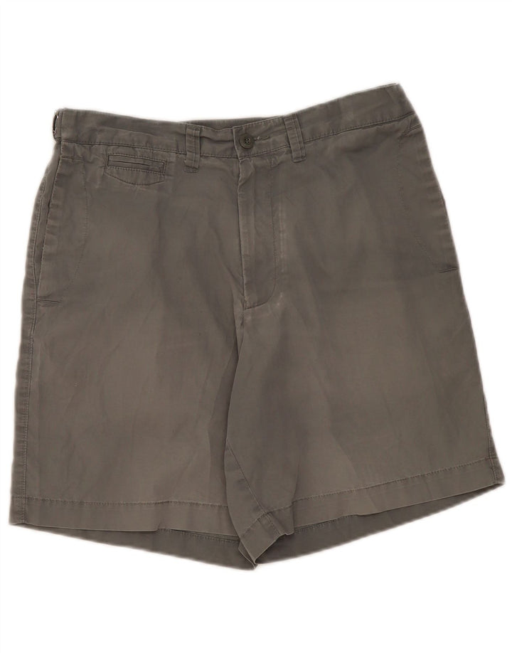 Marks & Spencer Short Chino Homme W32 Gris Moyen Coton