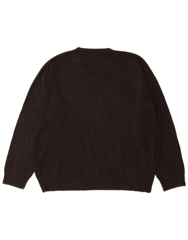 Marks & Spencer Pull col V pour homme 2XL Acrylique noir