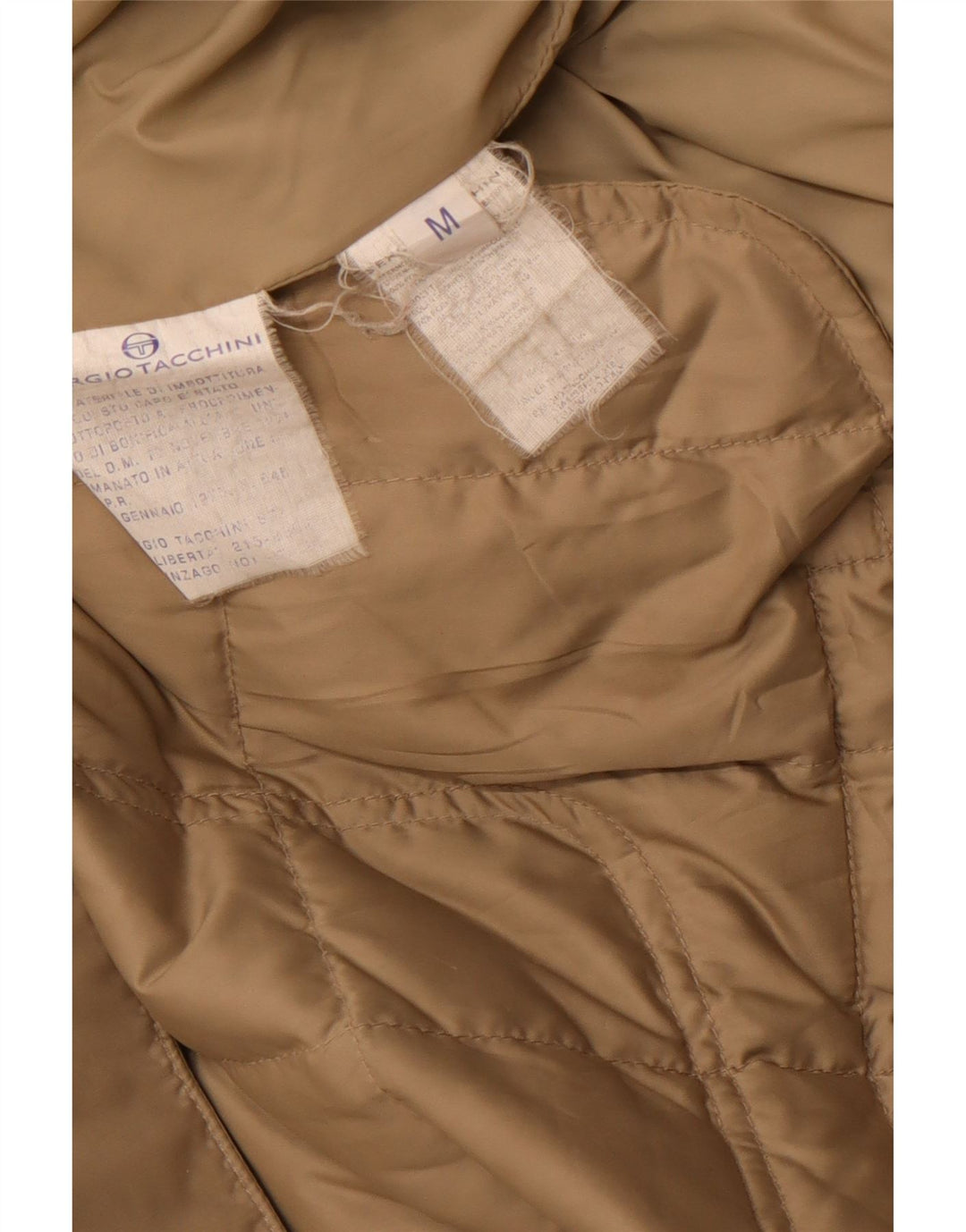 SERGIO TACCHINI Veste matelassée pour homme UK 38 Beige moyen