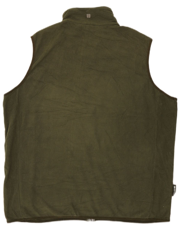 Mountain Warehouse Gilet polaire pour homme UK 42 XL Kaki Polyester