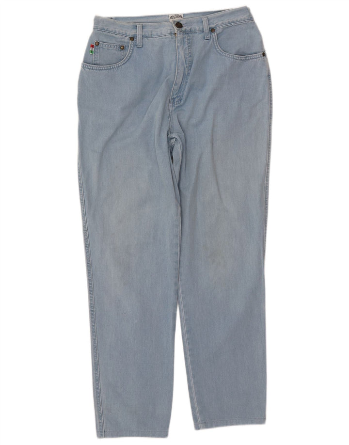 MOSCHINO Jean Fuselé Taille Haute Femme W33 L27 Bleu Coton