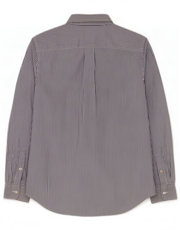 Chemise Ralph Lauren pour garçon 14-15 ans en coton à fines rayures bleu marine