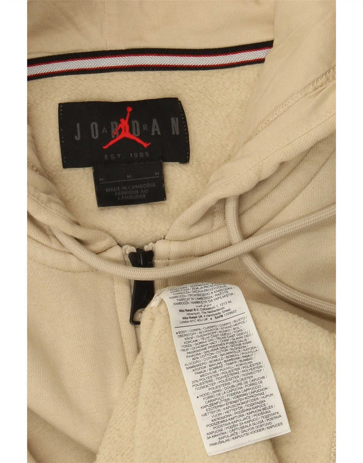 Jordan Pull à capuche zippé pour homme en coton beige moyen