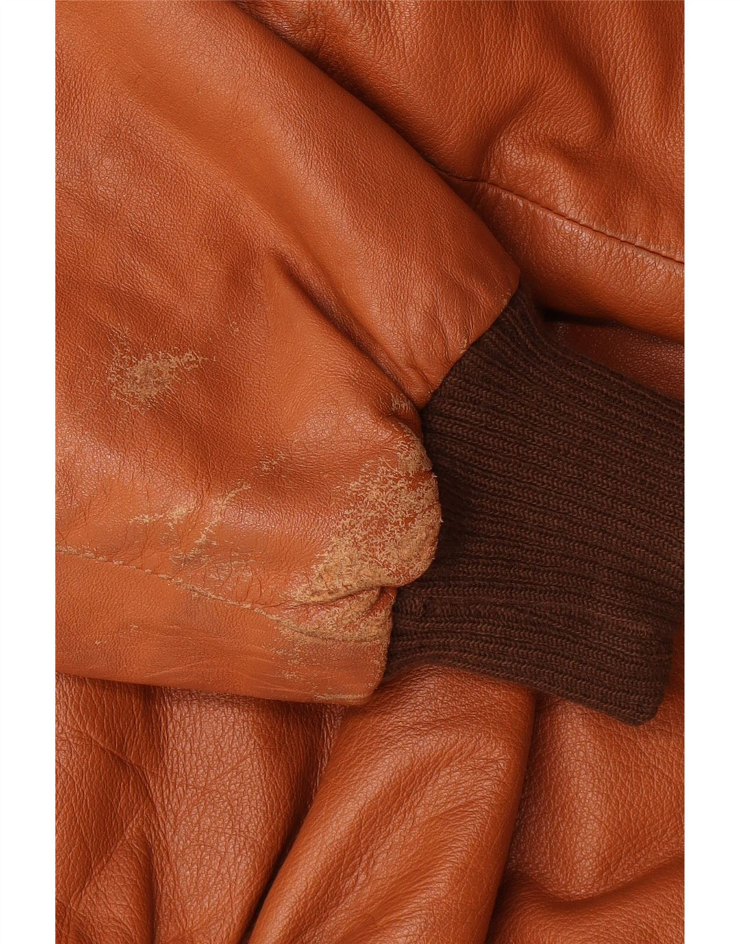 veste en cuir homme vintage UK 40 Grand Marron