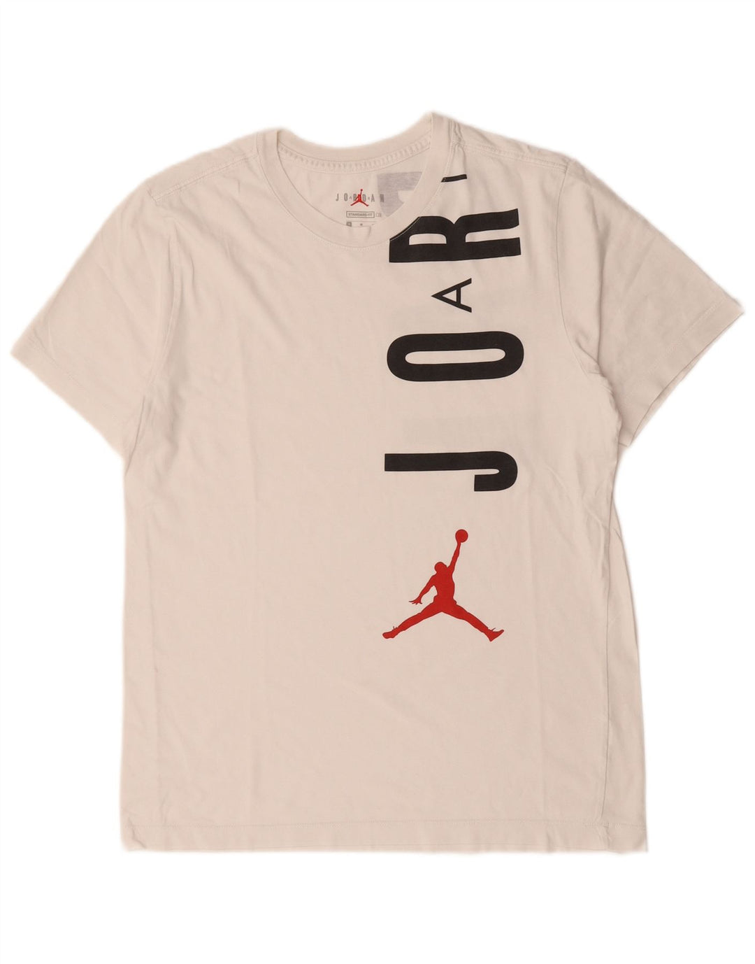 Jordan T-shirt graphique coupe standard pour homme en coton blanc moyen