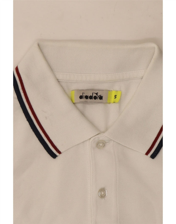 Diadora Polo Homme Petit Blanc