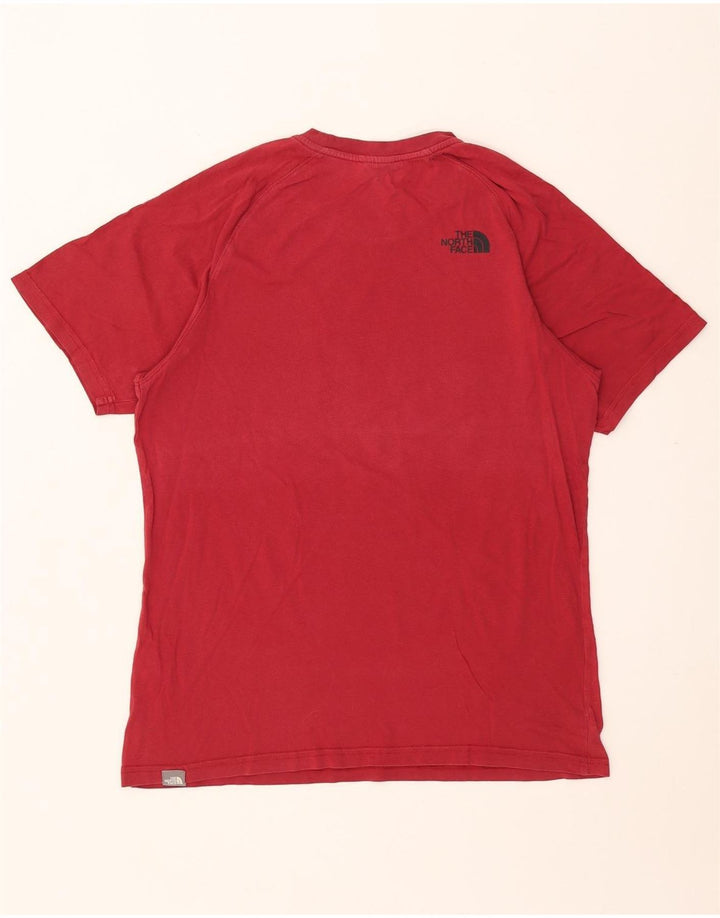 The North Face T-Shirt Graphique Homme Rouge Moyen Coton