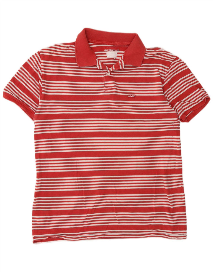 Levi's Polo Homme Rouge Moyen Rayé Coton