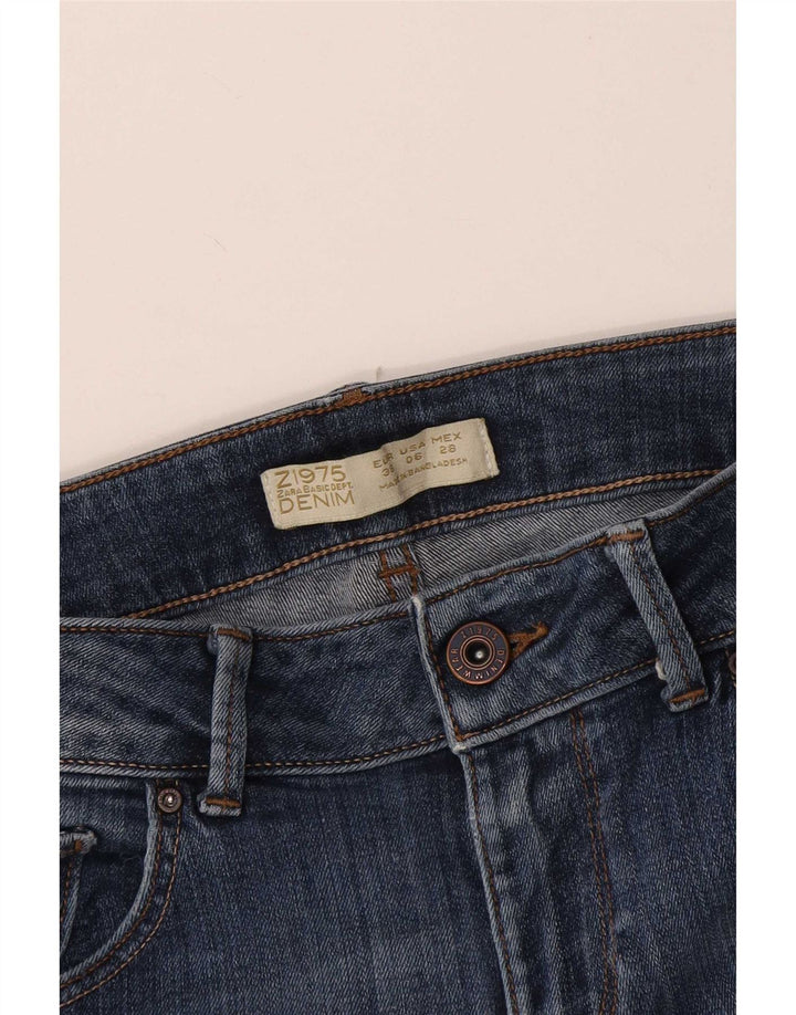 Zara Jean Slim Femme EU 38 Petit W28 L27 Bleu