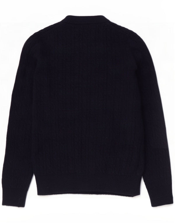 Jack Wills Pull à col rond pour femme UK 10 Small Navy Blue