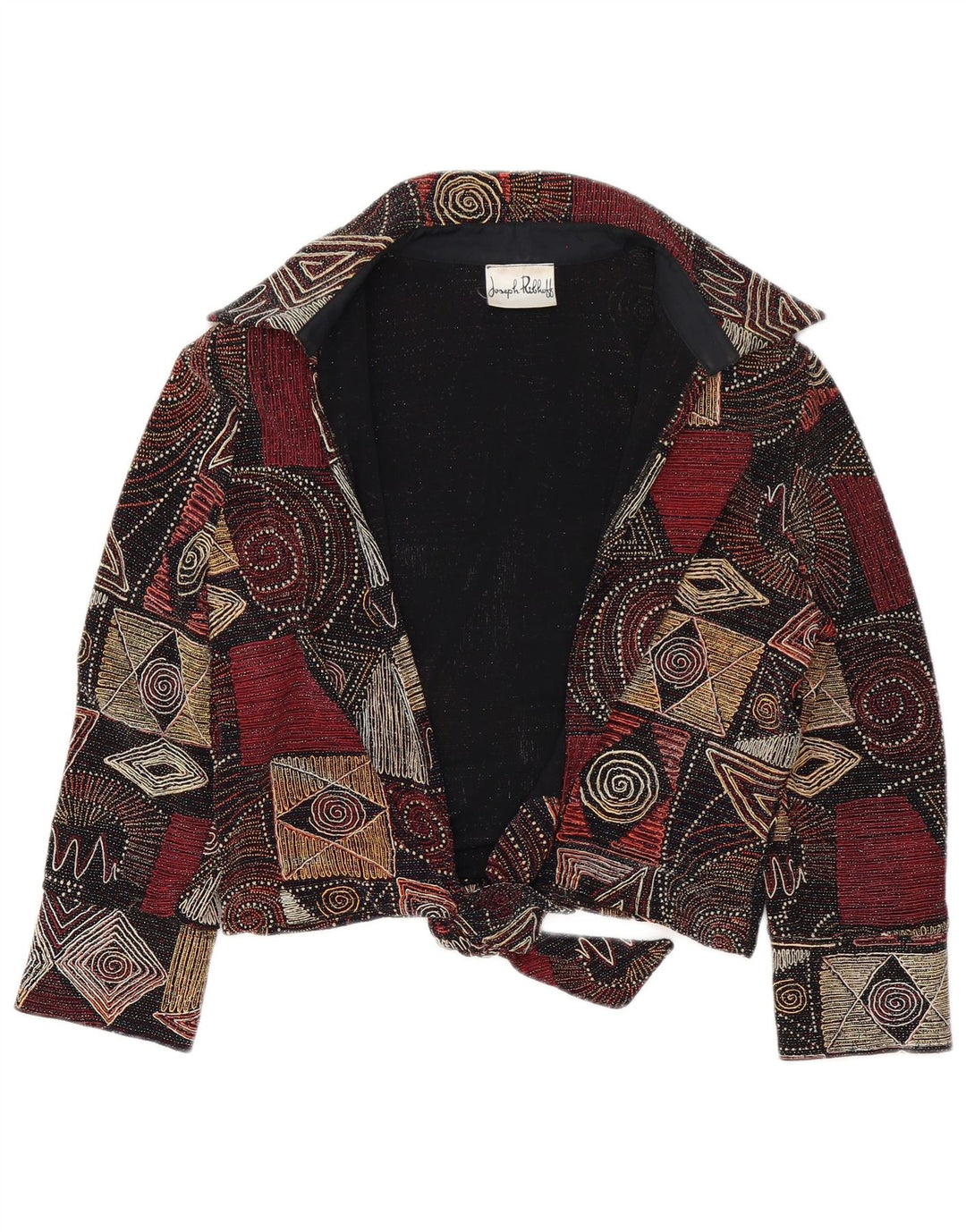 Joseph Ribkoff Veste Blazer Femme UK 14 Large Multicolore Géométrique