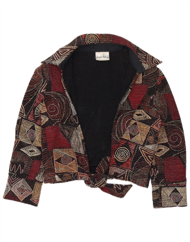 Joseph Ribkoff Veste Blazer Femme UK 14 Large Multicolore Géométrique