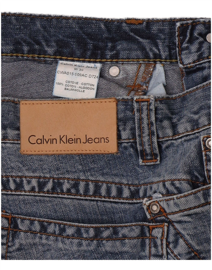Calvin Klein Jean évasé femme W30 L34 coton bleu
