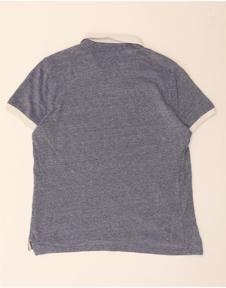Massimo Dutti Polo Rugby Homme Grand Bleu Coton