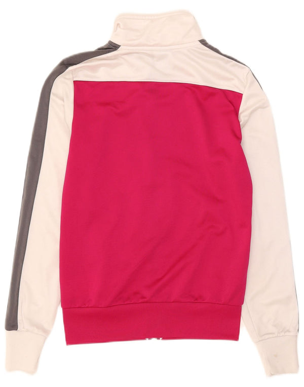 Nike Veste de survêtement graphique pour femme UK 10 Small Rose Colourblock