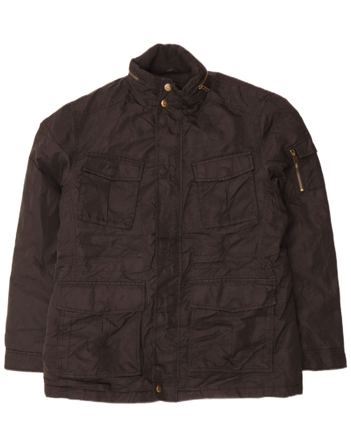 Esprit Veste utilitaire à capuche pour homme UK 44 2XL Noir Polyester