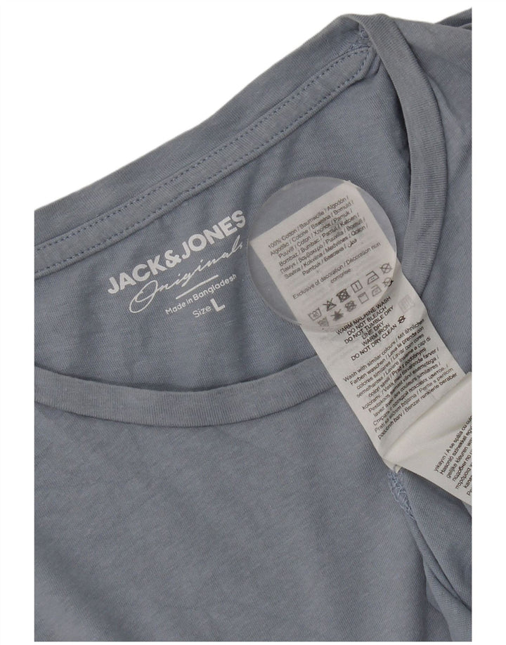 Jack & Jones T-Shirt Homme Grand Bleu Coton