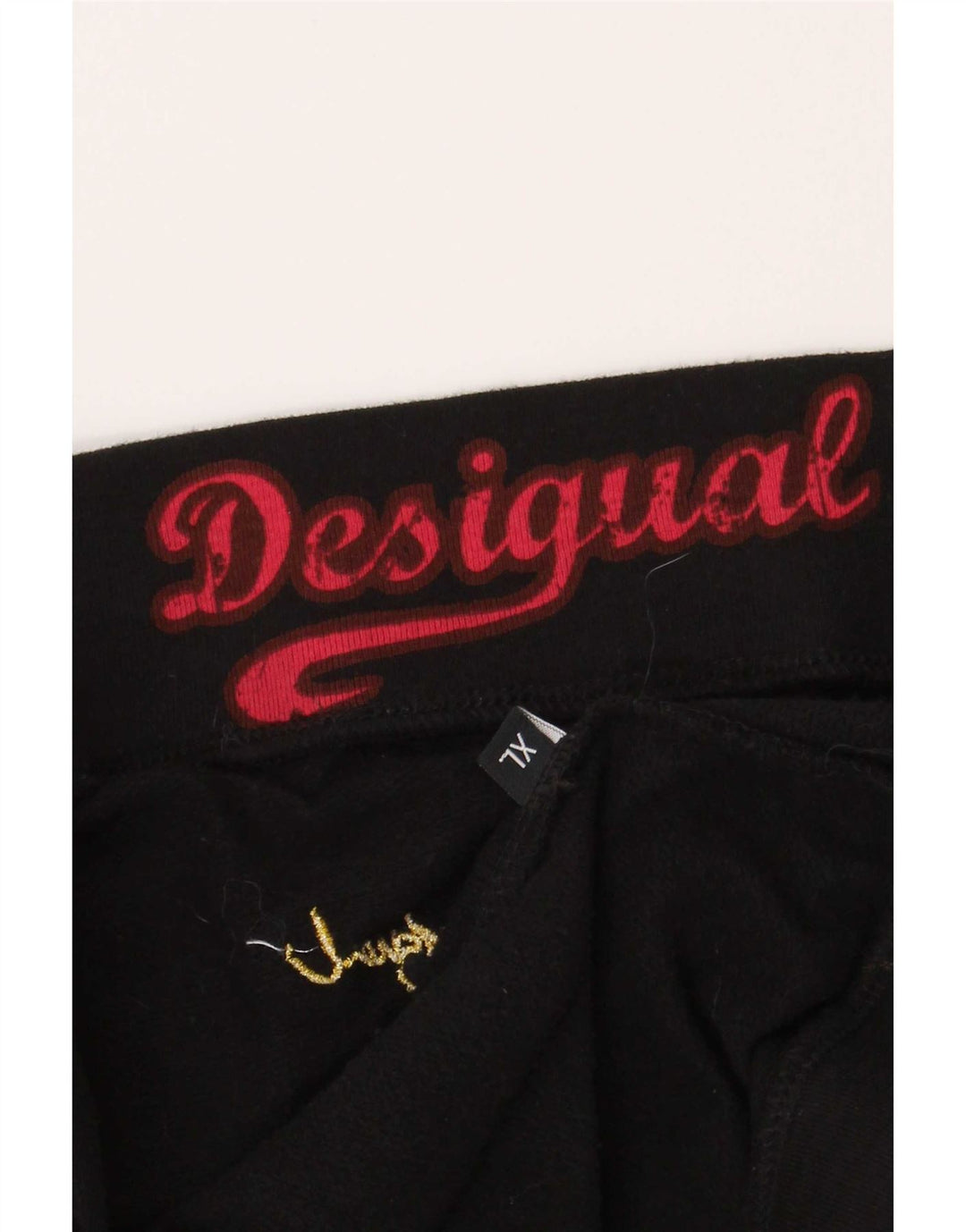 Desigual Femme Mini Jupe XL W36 Noir Géométrique
