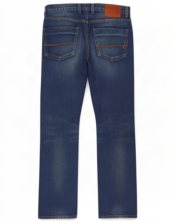 Tommy Hilfiger Jean droit pour homme W34 L30 Bleu Coton