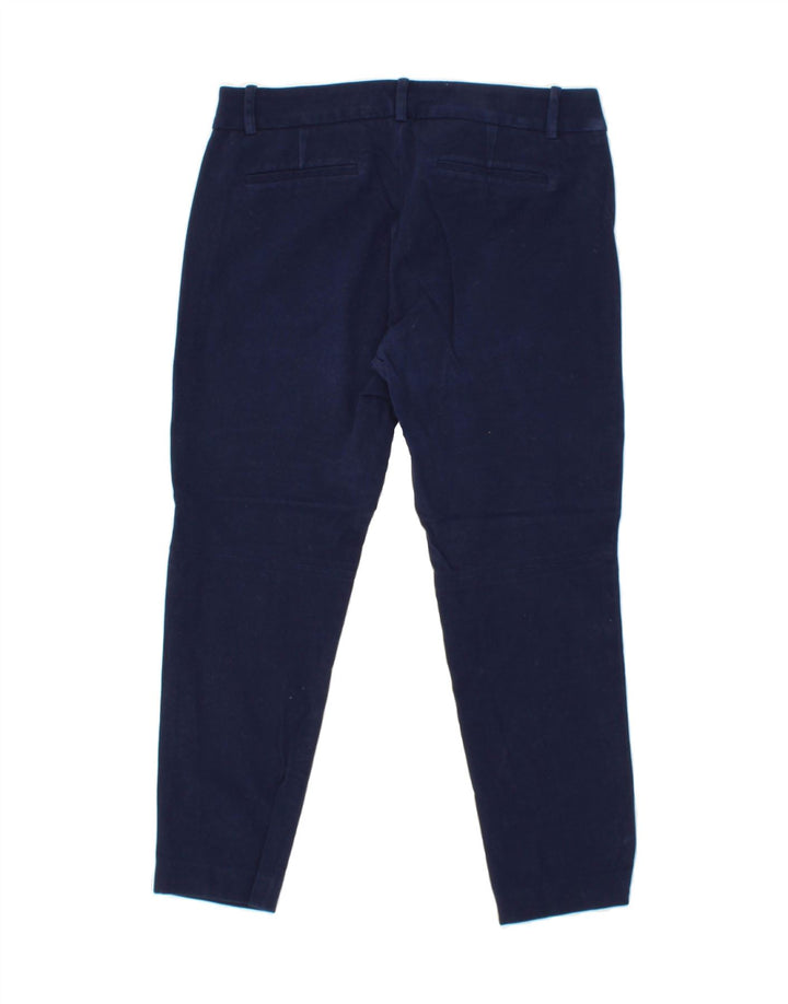 J. CREW Womens Stretch Slim Cropped Trousers US 8 Medium W30 L24  Blue Vintage J. Crew and Second-Hand J. Crew from Messina Hembry 