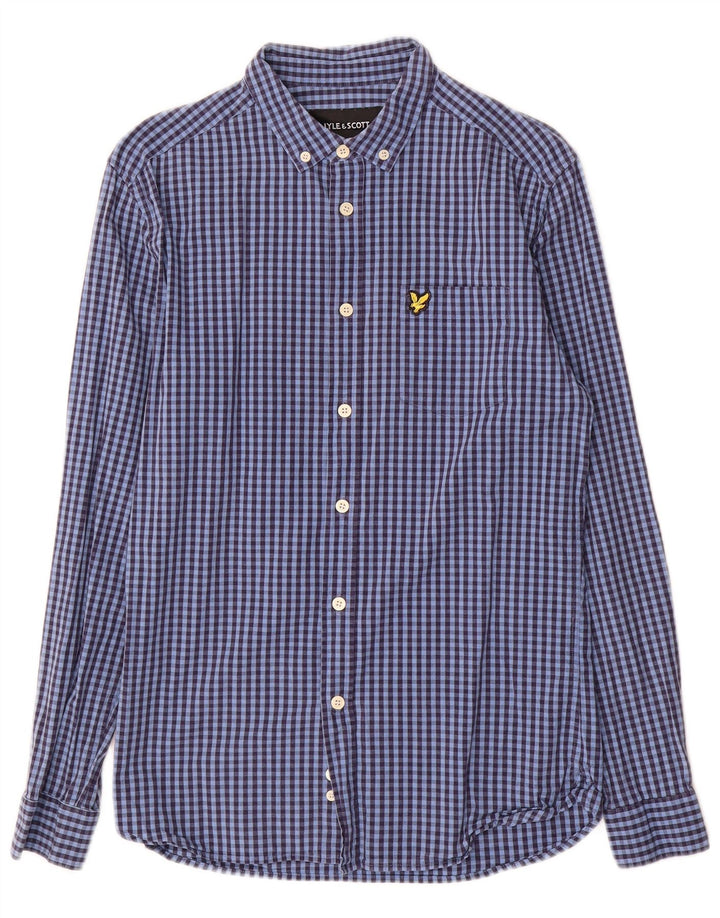 Lyle & Scott Chemise Slim Homme Bleu Moyen Vichy