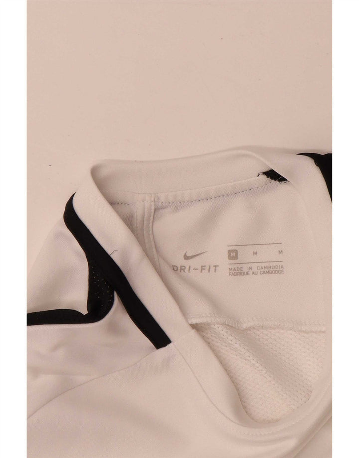 Nike T-Shirt Dri Fit Homme Blanc Moyen Colorblock