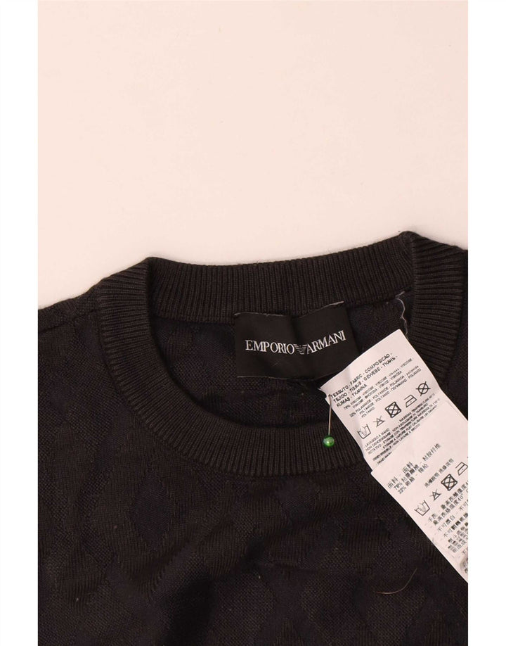 Emporio Armani Pull Col Rond Homme Gris Moyen Viscose