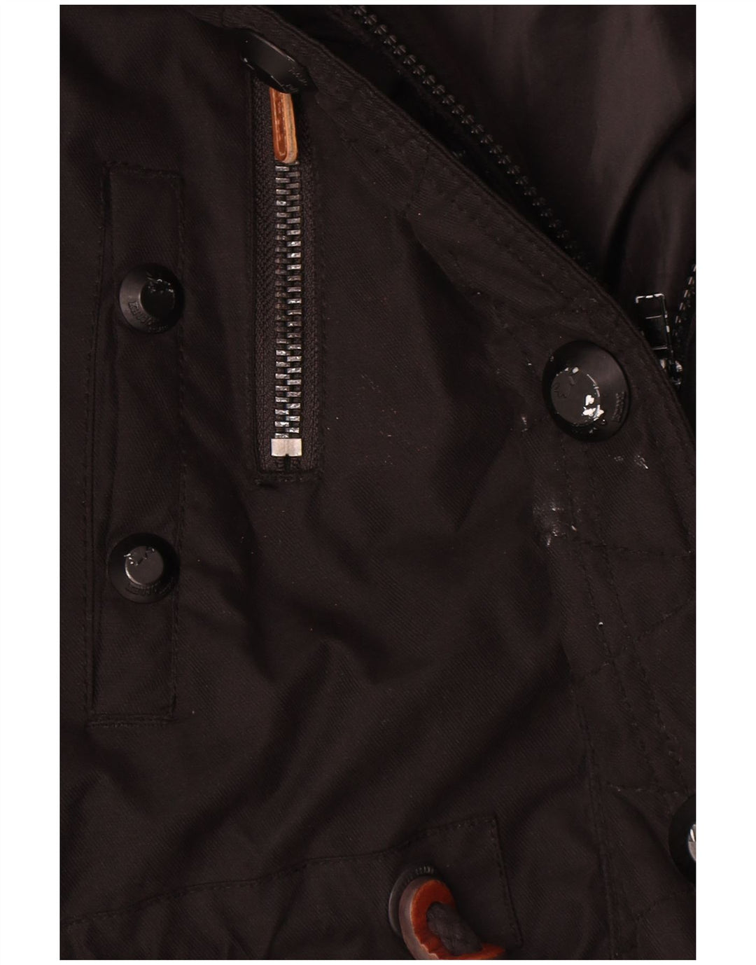 KHUJO Veste Parka Femme UK 14 Moyen Noir Polyester