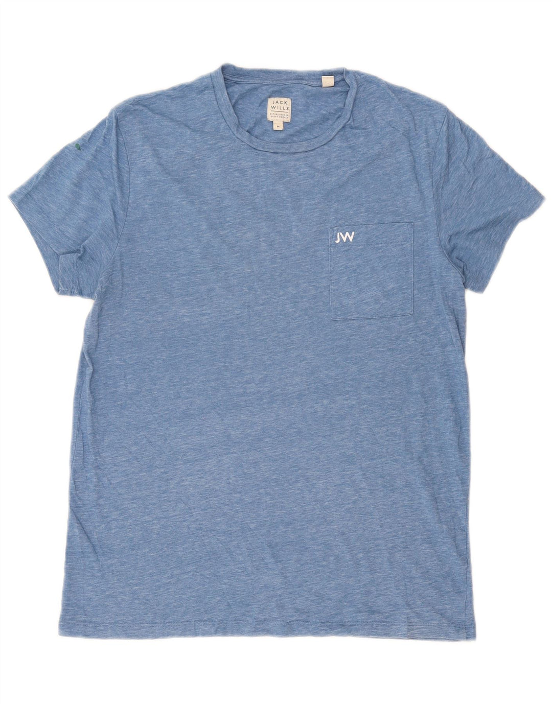 Jack Wills T-Shirt Homme Bleu Moyen Moucheté Coton