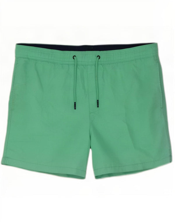 Jack & Jones Mens Swimming Shorts Small Green Polyester