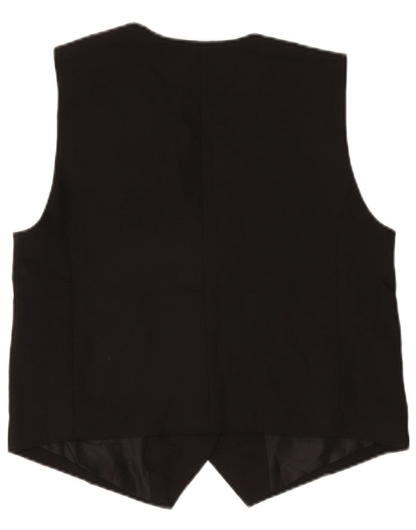 Zara Gilet court pour femme UK 44 Medium Noir Polyester