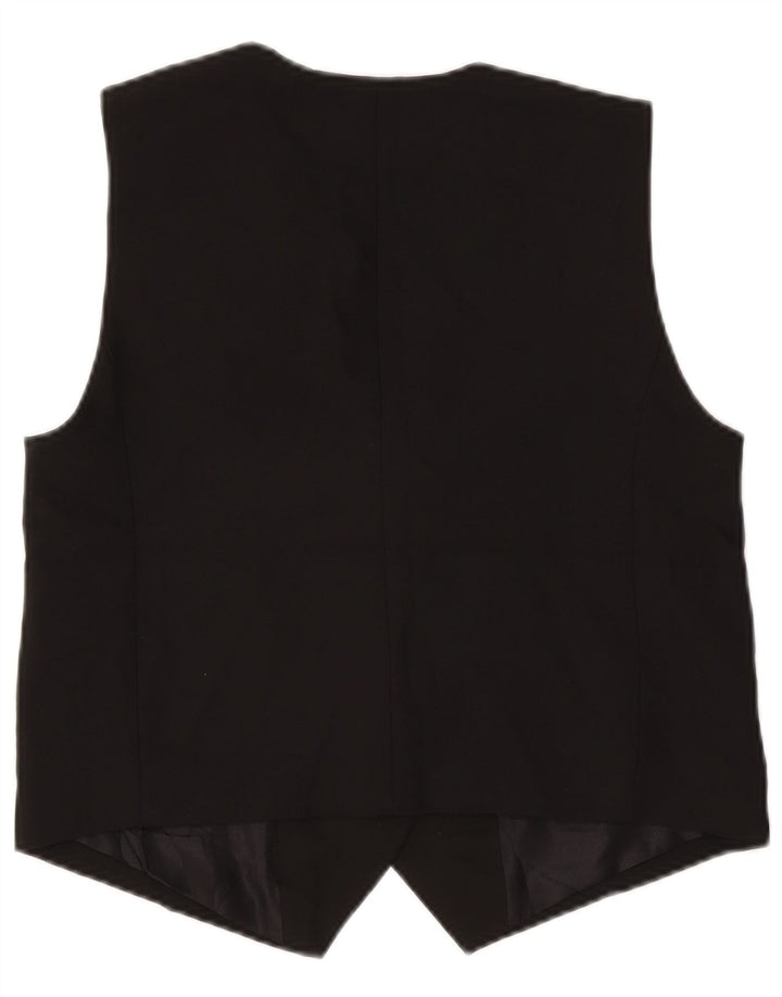 Zara Gilet court pour femme UK 44 Medium Noir Polyester