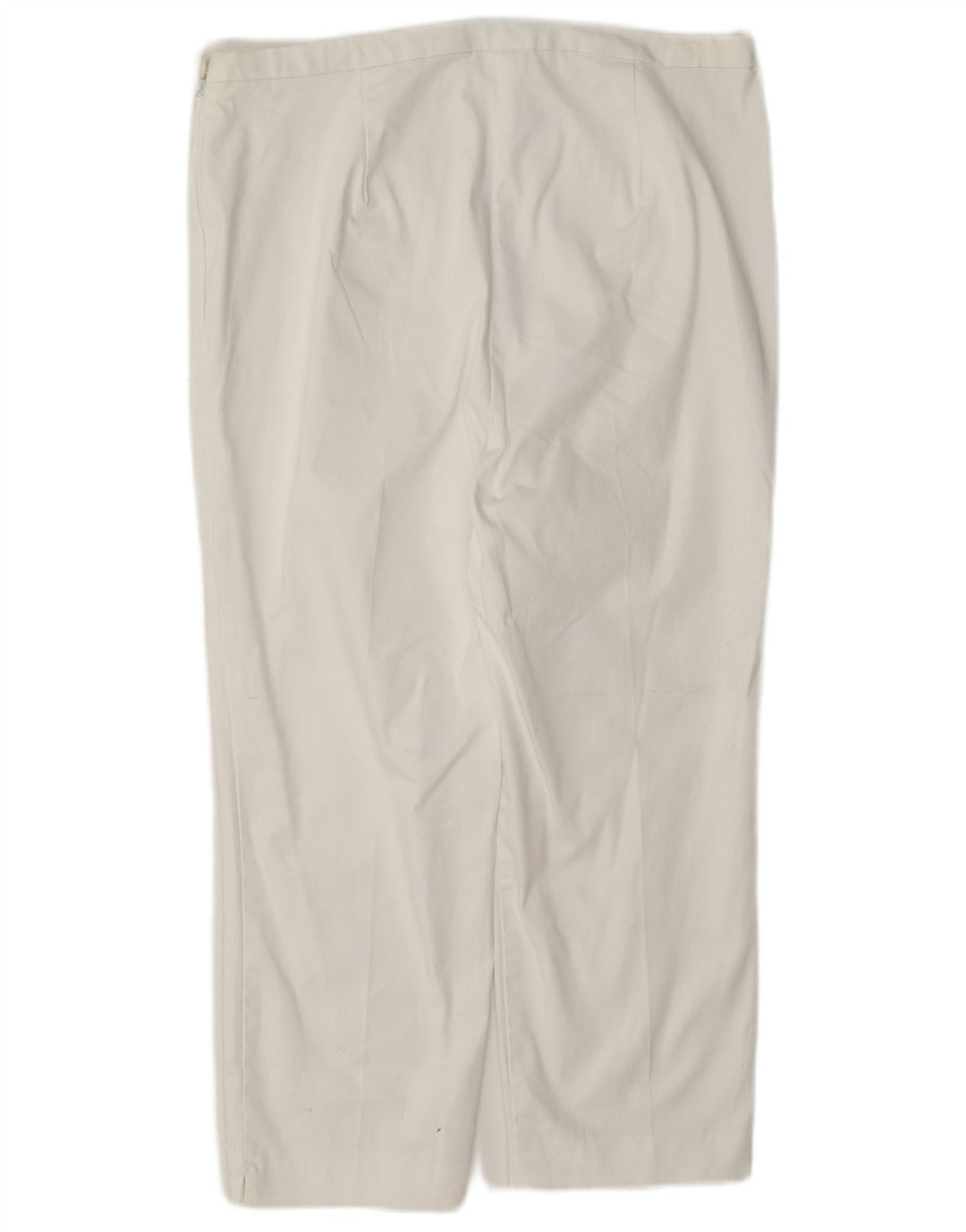 Marks & Spencer Pantalon Capri Femme UK 12 Medium W30 L21 Coton Blanc