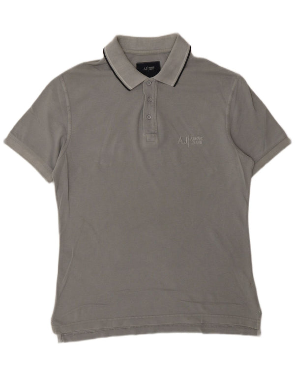 ARMANI JEANS Polo Homme Gris Moyen Coton