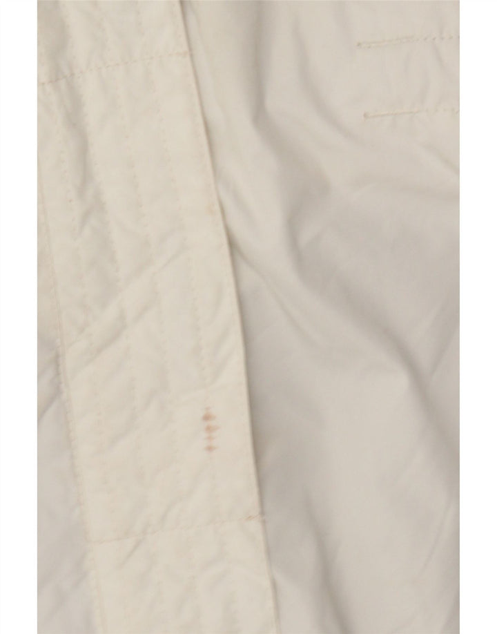 Nike Veste coupe-vent à capuche pour femme UK 14/16 Large Blanc Polyester