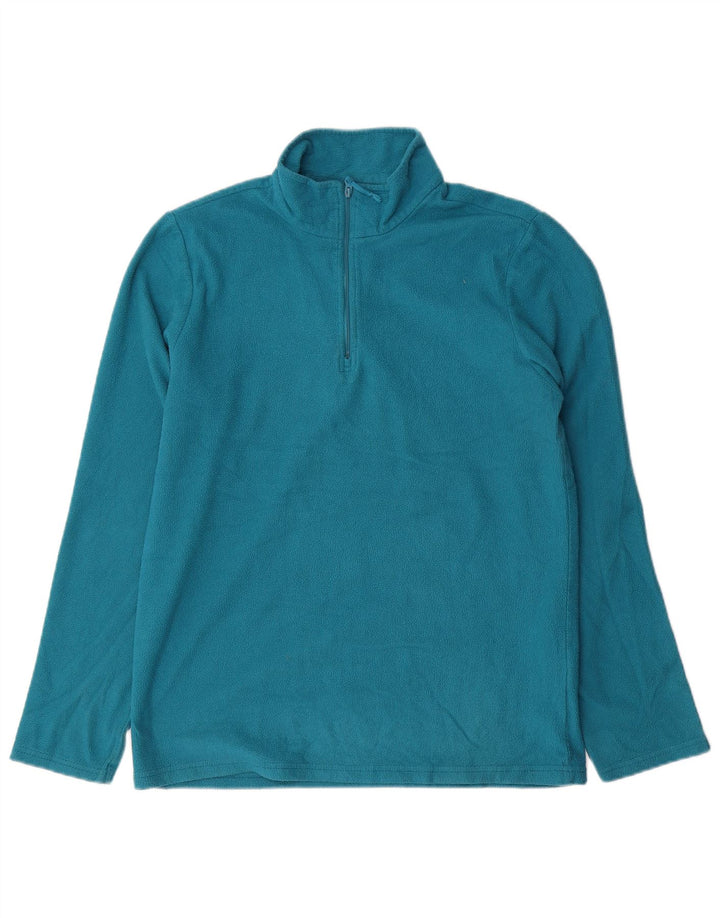 MOUNTAIN WAREHOUSE Pull Polaire Col Zippé Homme Bleu Moyen Polyester