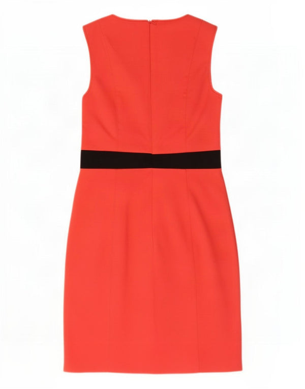 Max & Co. Robe fourreau sans manches pour femme UK 6 XS Coton color block rouge