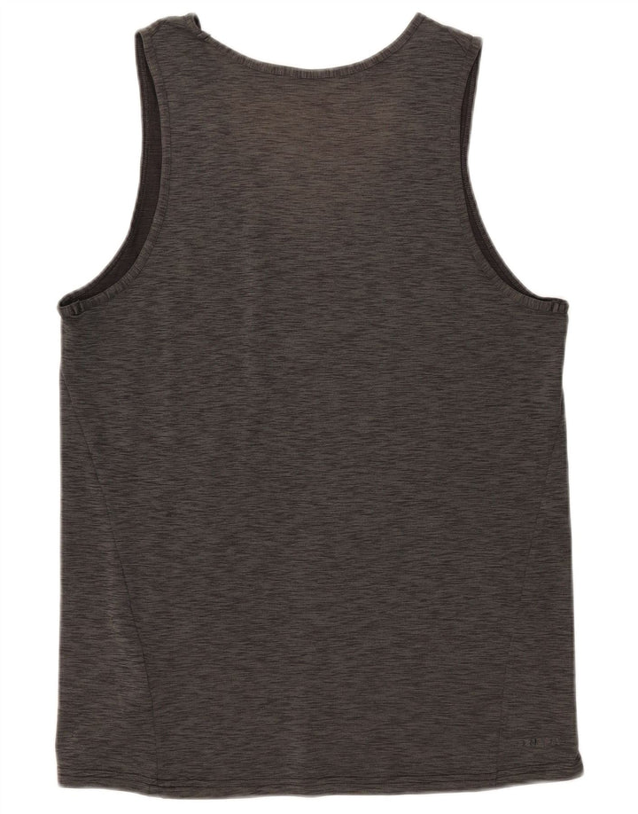 NIKE Hommes Dri Fit Débardeur Petit Kaki Moucheté Polyester