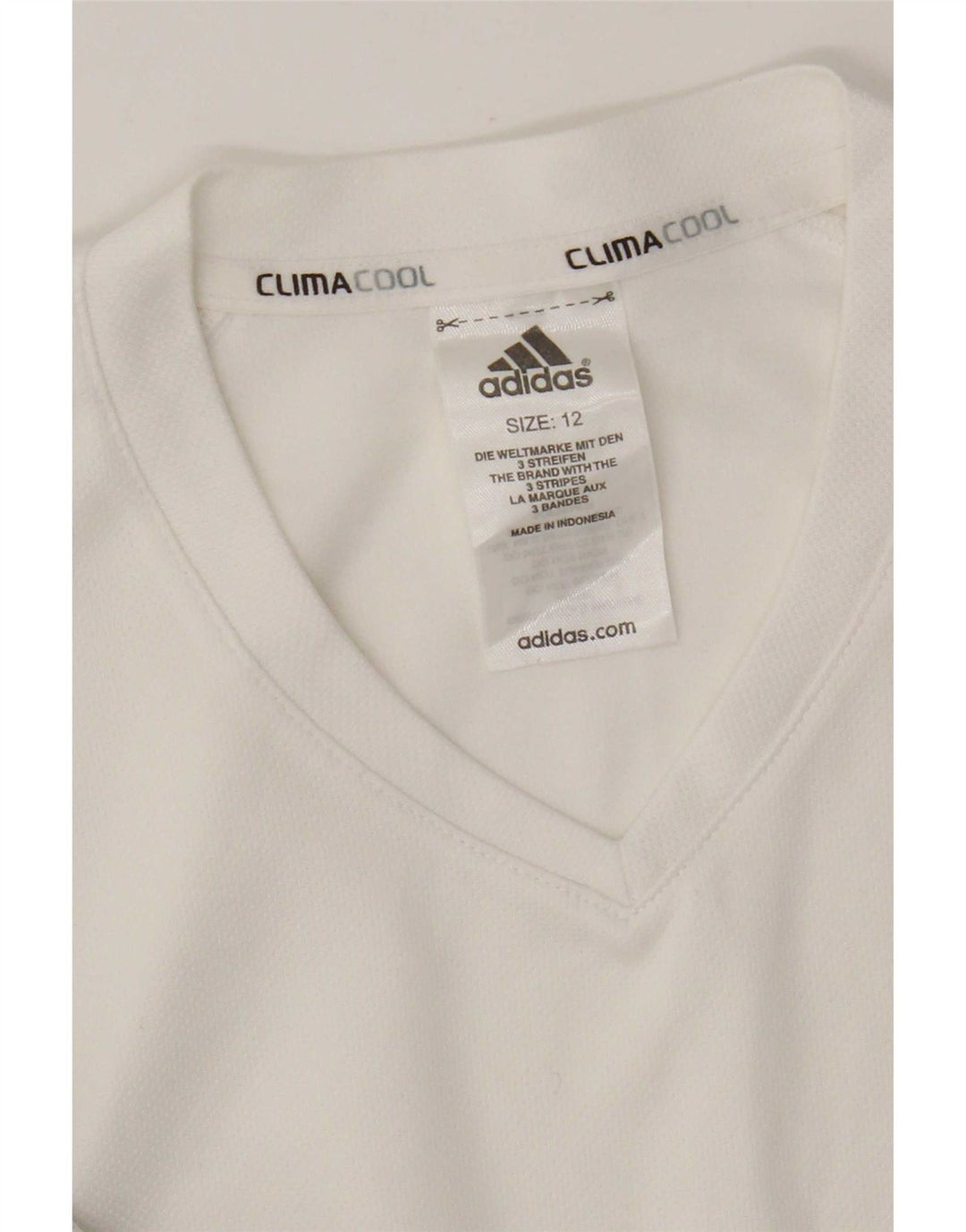 Adidas Climacool Vest Top UK 12 Medium Blanc Colorblock Polyester