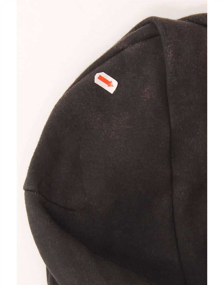 ADIDAS Pull à capuche zippé pour homme en coton noir moyen