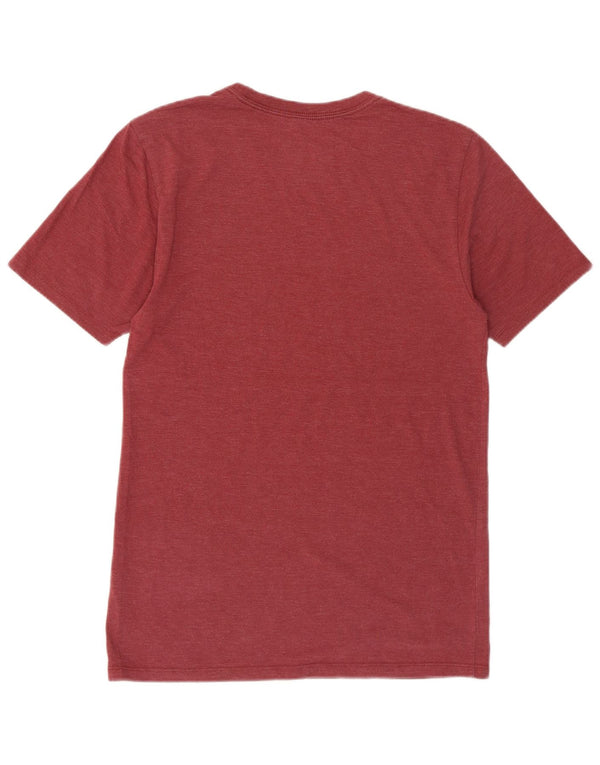 Hurley T-shirt graphique coupe premium pour hommes, petit, en coton bordeaux