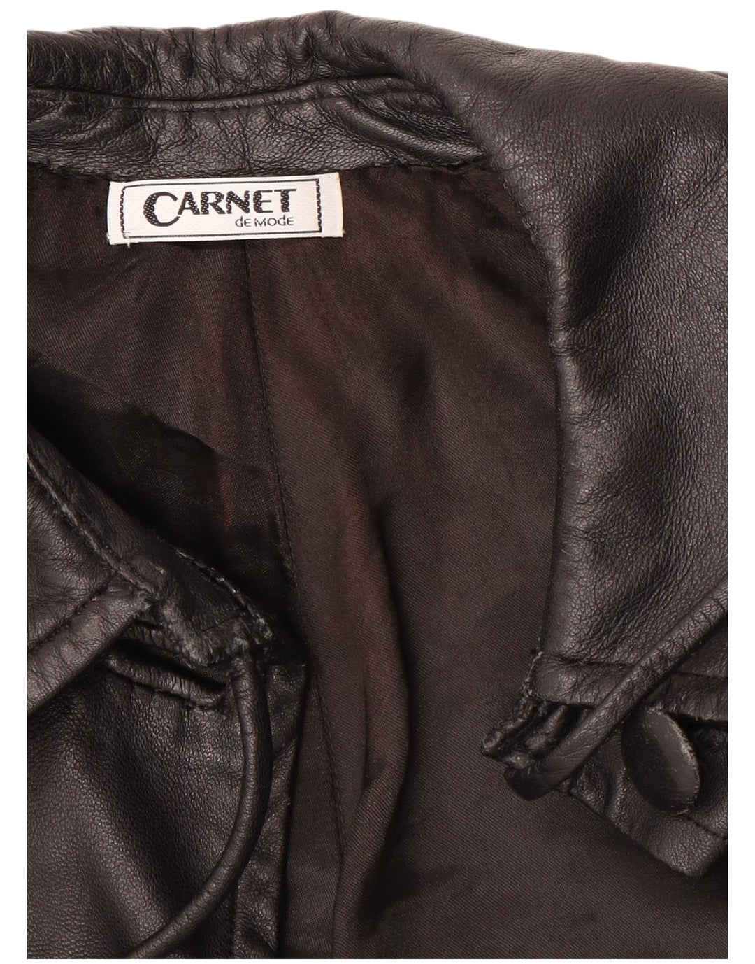 Carnet Manteau en cuir pour femme UK 18 XL Noir