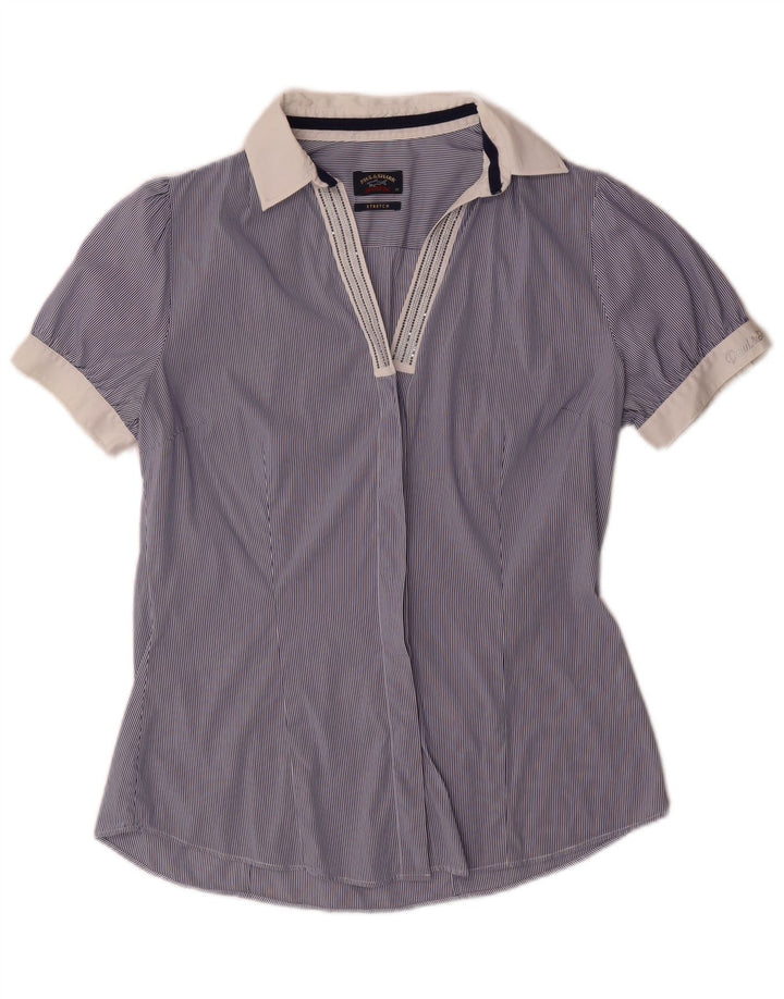 PAUL & SHARK Chemise Pull Yachting Femme IT 42 Bleu Moyen Rayure