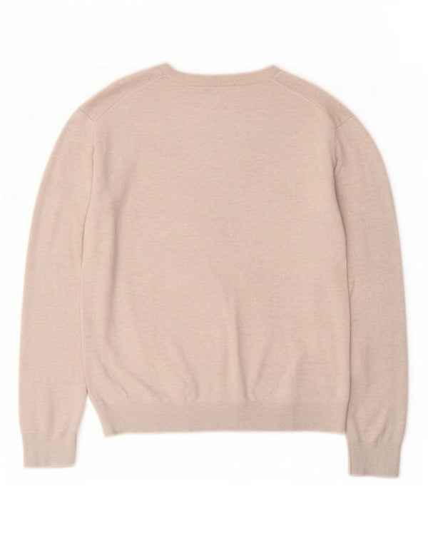 Calvin Klein Pull à col rond pour homme en coton beige Large