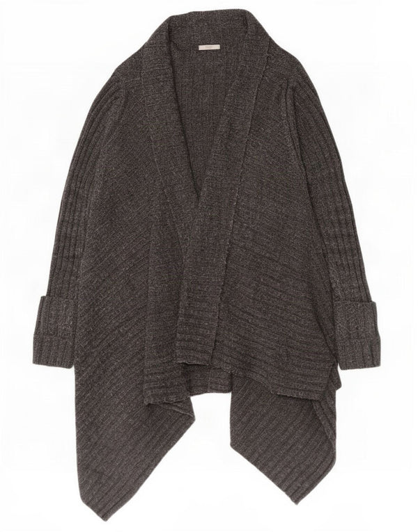Marks & Spencer Pull cardigan asymétrique pour femme UK 12/14 Gris moyen