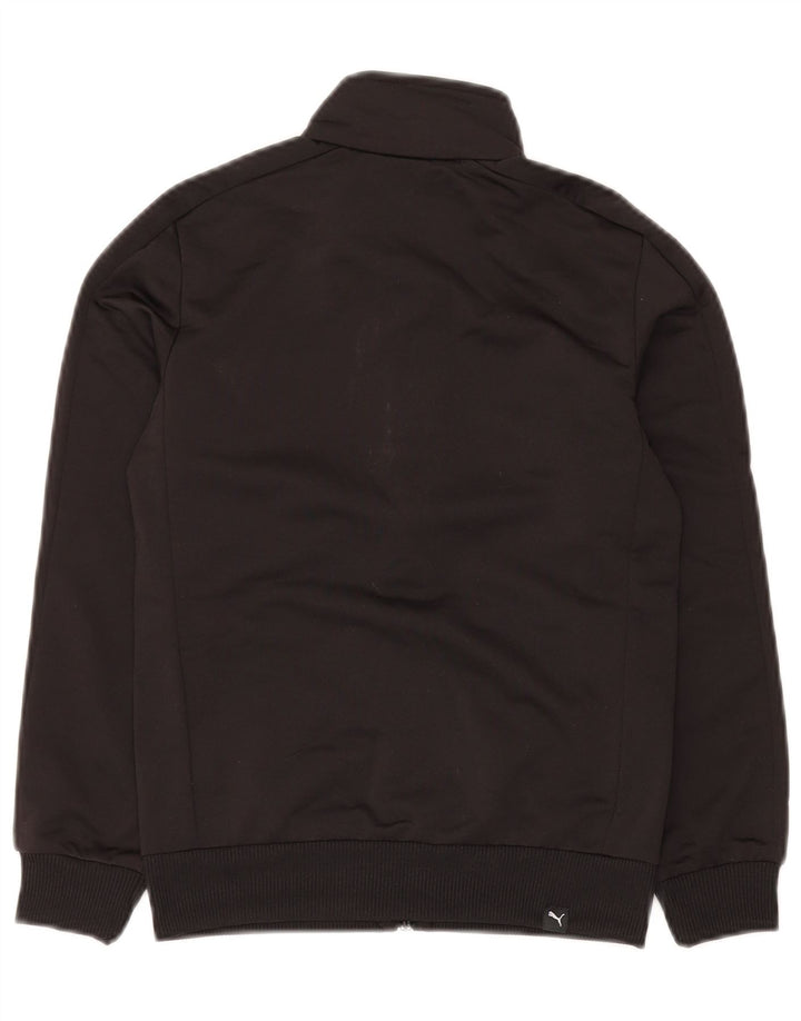 PUMA Veste de survêtement graphique pour garçon 9-10 ans Noir moyen Polyester
