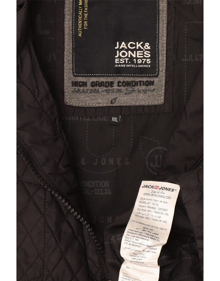 Jack & Jones Veste matelassée homme UK 44 2XL Gris Nylon