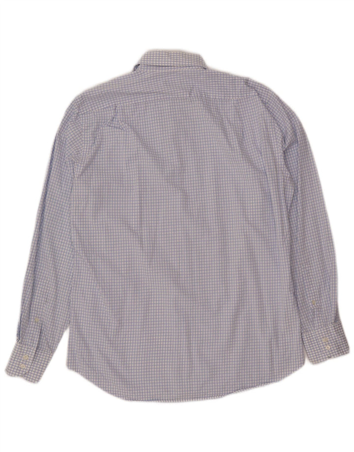Hugo Boss Chemise Homme Taille 40 15 3/4 Coton Vichy Bleu Moyen